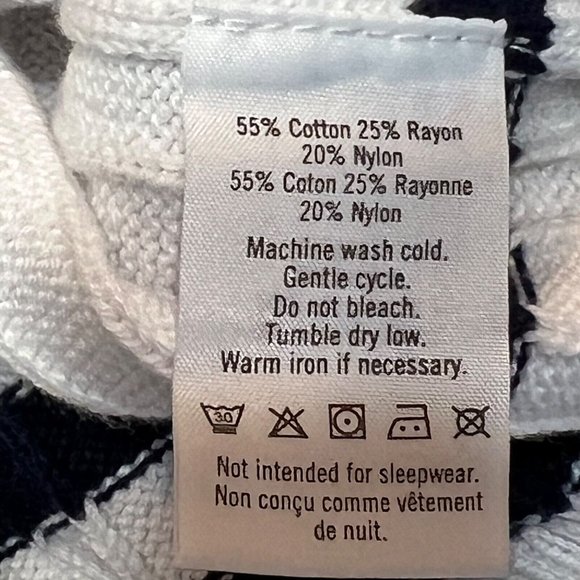 NWT JANIE AND JACK Baby Boy Cardigan Sweater 12-18M White Blue Stripe Button - Picture 4 of 4